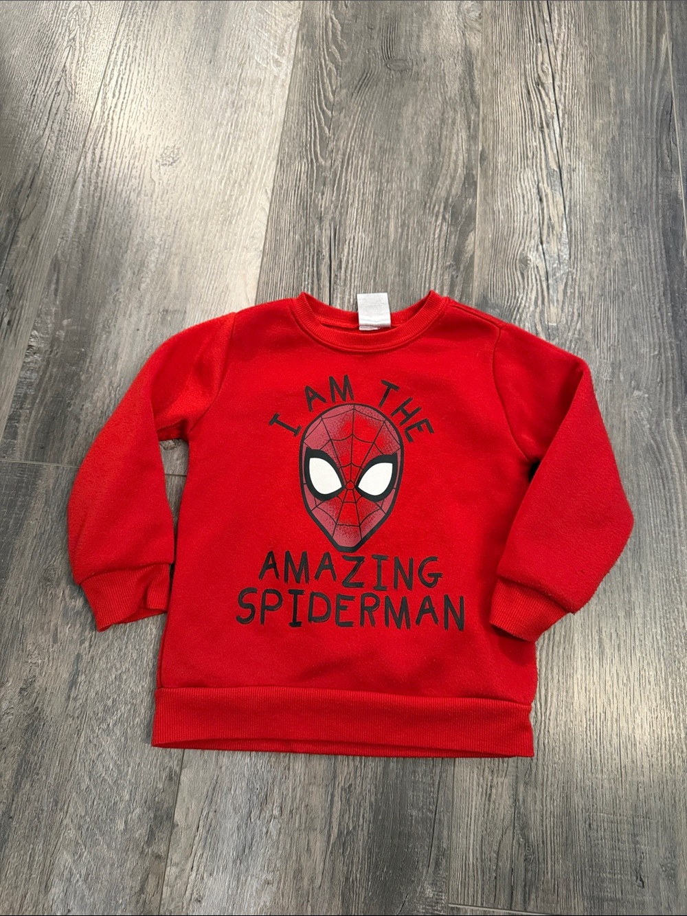 Marvel Red "I Am The Amazing Spiderman" Kids Sweatshirt